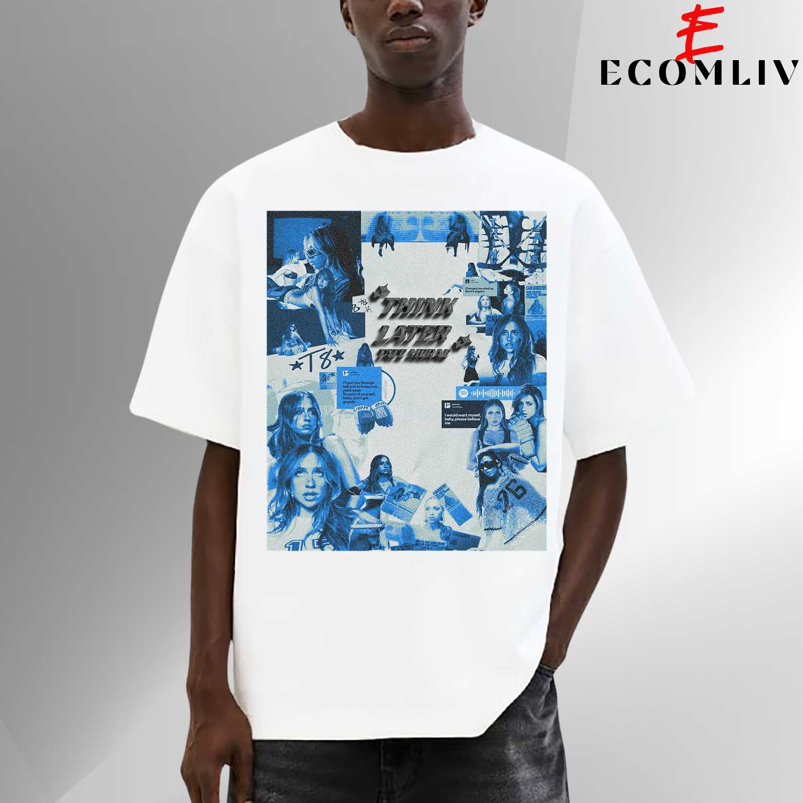 Think Later Inspired T-Shirt, Tate Mcrae Graphic Shirt